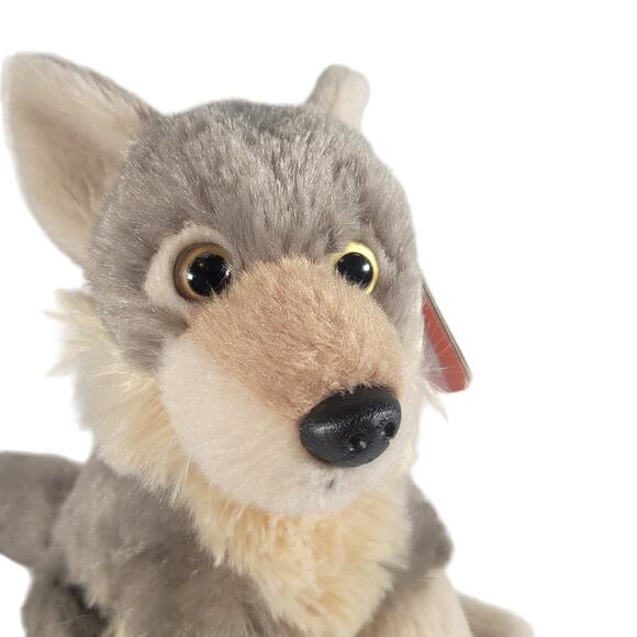 Wild Republic Eco-Friendly CK Mini Wolf Plush Toy 7" Grey White Soft With Tags - Picture 13 of 16